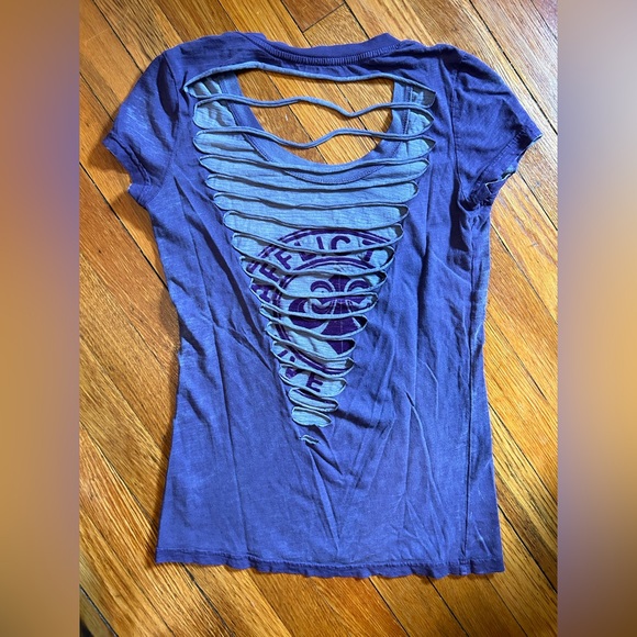 Affliction *Reversible* Cutout Tee - Picture 5 of 6